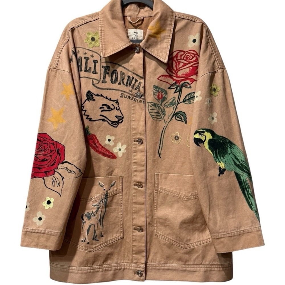 Free People Charm Me Chore Jacket- Large